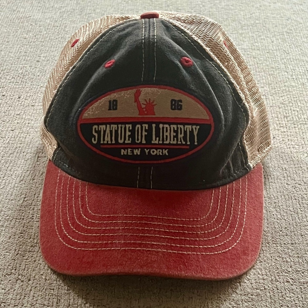 Legacy 92 Statue of Liberty New York Trucker Hat Mesh‎ Snapback Red Navy Tan Cap
